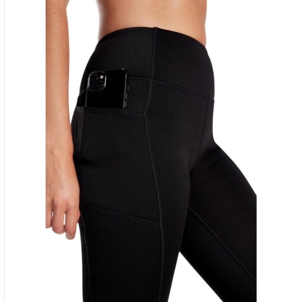 Kyodan Outdoor Women's Black Fleece Lined Stretch Leggings NWT - XS - Picture 3 of 14